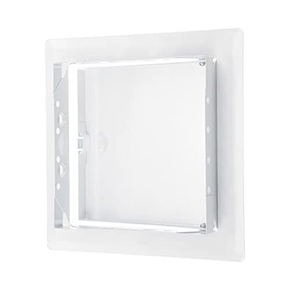 6" x 6" White Metal Access Panel, Service Shaft Door, Plumbing, Electricity Heating Alarm Wall for Drywall, Bathroom Services Hole Cover, Wall Covering - size: 6x6 Inch