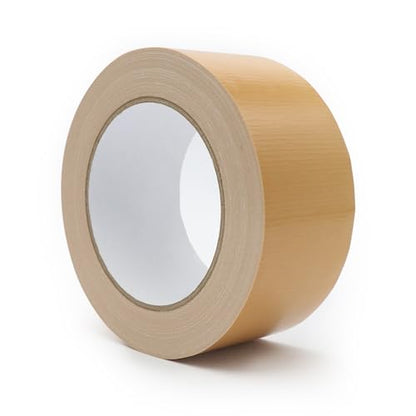 Multi Purpose Brown Duct Tape 2 Inch X 33 Yards, Heavy Duty Strong Adhesive Tape, No Residue, Waterproof All Weather, Tear by Hand, Industrial Repairs - color: Brown, size: 2 Inches x 33 Yards