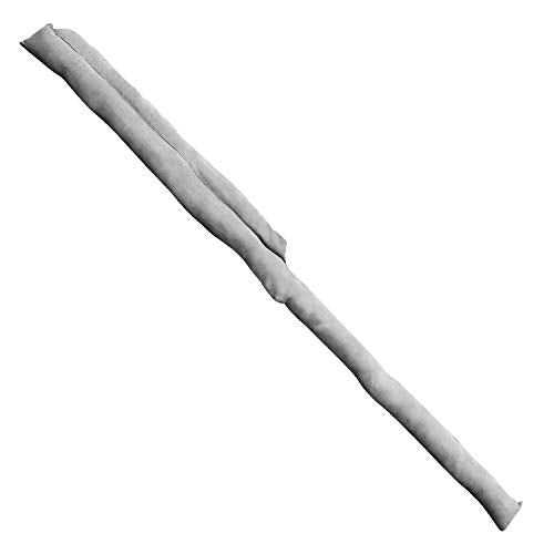 HOME DISTRICT Sliding Door Draft Stopper - Gray Glass Door Draft Blocker, Patio Under Door Draft Stopper, Noise Blocker Approx. 71" Long