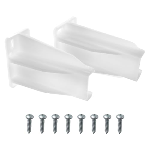 Drawer Track Back Plate Compatible with Prime-Line MP7227,Plastic Drawer Slide Bracket -White (1 Set)