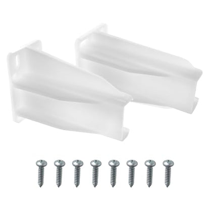 Drawer Track Back Plate Compatible with Prime-Line MP7227,Plastic Drawer Slide Bracket -White (1 Set)