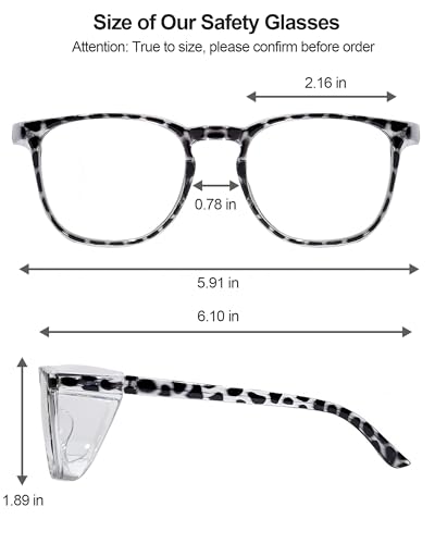 Stylish Safety Glasses Goggles for Women Girls Anti-fog Glasses Protective Eyewear Clear Glasses - color: 3 Pack: New-toise+clear+gray