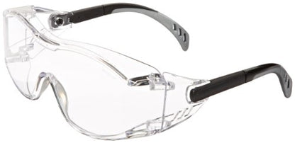 Gateway Safety 6980 Cover2 Safety Glasses Protective Eye Wear - Over-The-Glass (OTG), Clear Lens, Black Temple - color: Clear, size: 1 Pair