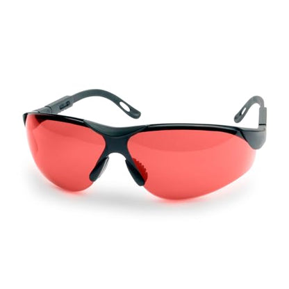 Walker's Elite Sport Shooting Glasses - Impact-Resistant Anti-Fog Non-Slip Adjustable UV Protection Hunting Sports Glasses - color: Vermillion