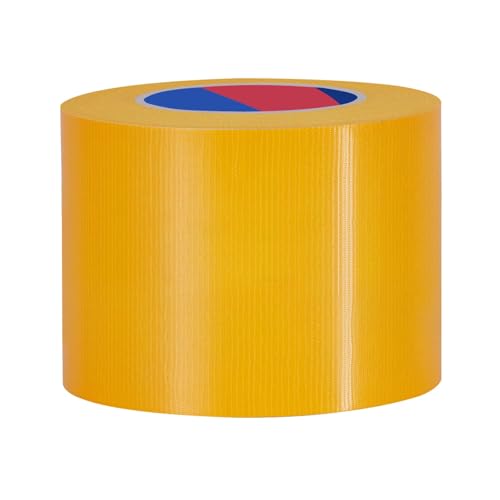 Yellow Heavy Duty Duct Tape, 4 Inch x 55 Yards, Industrial Grade Waterproof & UV Resistant, Strong Adhesive for Indoor Outdoor Repairs, Crafts, Home Improvement and DIY Projects - color: Yellow, size: 4inch X 55 Yards
