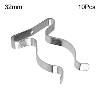 10 Pack Heavy Duty Manganese Steel Spring Terry Clips Wall Mount Tool Holders for Garage, Shed, and Workshop Organization, Fits 0.24 to 2 Inch Handles(32mm) - size: 32mm