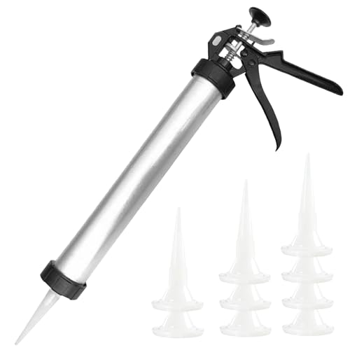 Caulking Tool Gun, 20 Oz Sausage Caulking Guns, Soft And Hard Glue Gun With 10 Nozzles Adhesive Sealant Caulking Tool Kit Guns Household Caulking Tools,Caulk Tool