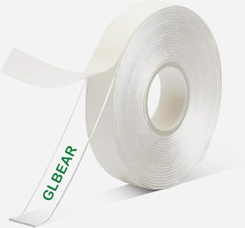 Extra Strong Double Sided Tape, 16.5FT Double Sided Adhesive Tape Heavy Duty, Clear & Tough Nano Tape for Hanging Picture, Poster, Carpet, Photo Deco, Multipurpose Mounting Tape (1/24" x1/2" x 16.5') - size: 1/24" x1/2" x 16.5'