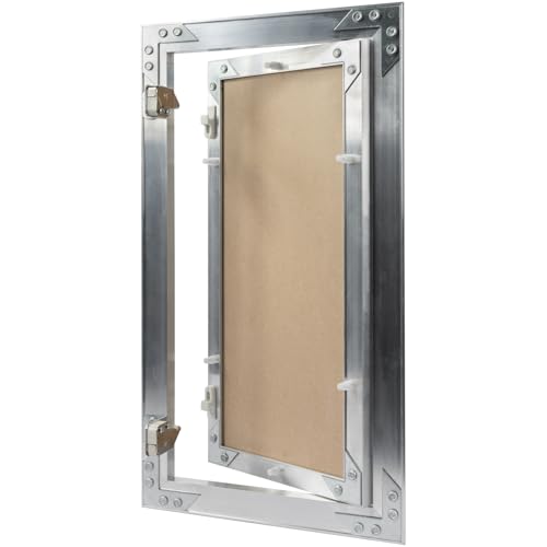 8" x 16" Waterproof Drywall Access Panel, Tileable and Paintable Ceiling and Wall Access Panel for Drywall, Wire Cover for Wall Covering Panels, Push to Open, Flush-Mount Wall Hole Cover - size: 8" X 16"
