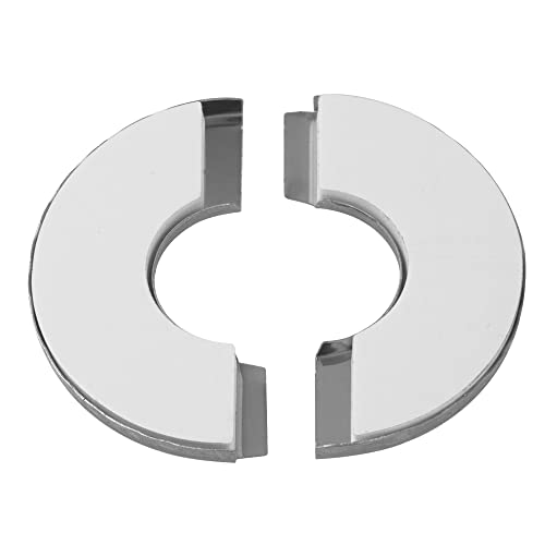 4Pcs 304 Stainless Steel Wall Split Flange Round Escutcheon Plate Cover for Various Pipes (50mm/2in) - size: 50mm/2in