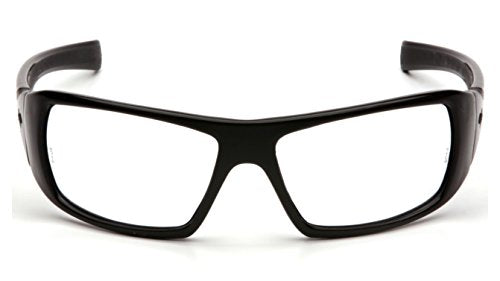 Pyramex Goliath Safety Eyewear Black Frame Clear Anti Fog Lens - color: Black Frame/Clear Lens