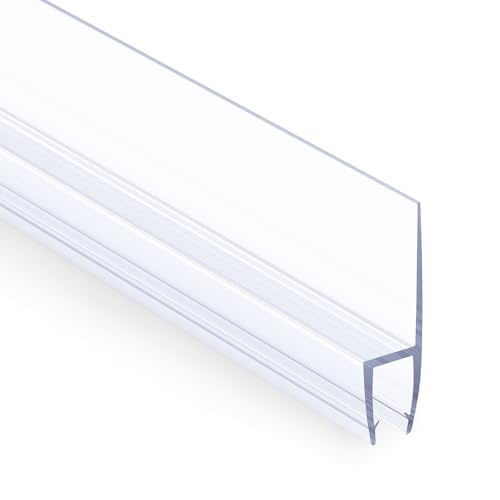 AmazerBath 5 PCS Shower Door Side Seal Strip -15.75 Inches x 5, 5 Sections Segmented Shower Installation Kit, Frameless Glass Door Seal Strip - Suitable for 1/4 Inch Glass - style: Side Seal 1/4