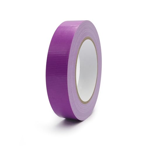 Duct Tape 1 Inch X 44 Yards, 8.5 mil Thickness, Heavy Duty Purple Duct Tape, No Residue, Waterproof, Tear by Hand for Repairs, Industrial, Professional Use - color: Purple, size: 1 inch X 44 Yards
