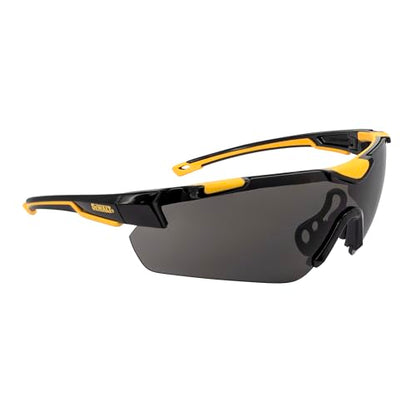 DEWALT DPG110 Chisel Unisex Trim-Fit Half Frame Protective Eyewear, Black Frame Smoke Lens - color: Black / Smoke