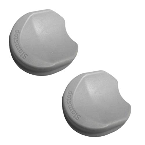 SlamStop Door Stopper Stops Slamming Doors by Wedging Door Open (2 Pack, Grey) - color: Gray, size: 2 Pack