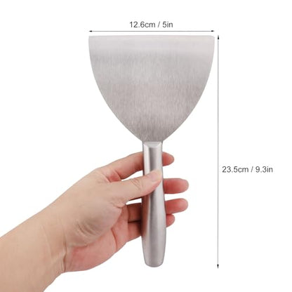 5 Pack 5 Inch Putty Knife Scraper, Putty Knife Set, Stainless Steel Putty Knife, Wallpaper Scraper Paint Scraper Tool for Spreading Drywall Spackle, Plasterboard Mud, Scraping Paint, by GENHAKON.