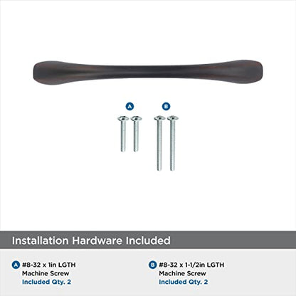 Amerock | Cabinet Pull | Oil Rubbed Bronze | 3-3/4 inch (96 mm) Center to Center | Vaile | 1 Pack | Drawer Pull | Drawer Handle | Cabinet Hardware - color: Oil Rubbed Bronze, size: 3-3/4 inch (96mm) Center-to-Center, style: Single