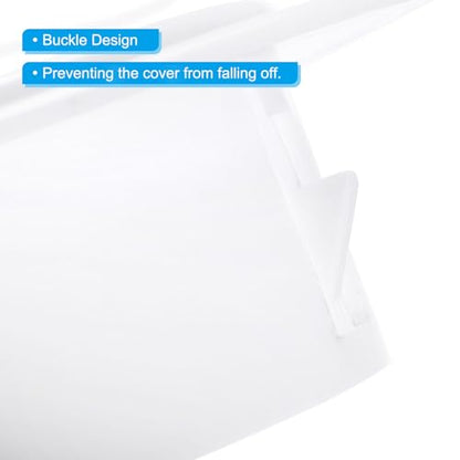PATIKIL Air Conditioning Wall Hole Cover, 2Pcs Air Conditioner Blocking Hole Plug Decoration Water Pipe Sealing Plate Cover for 2" - 2.3" Diameter Hole, White - size: 2" - 2.3"