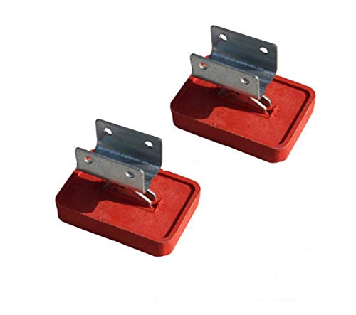 Heavy Duty Adjustable Anti-Slip Rubber Stop Mat Feet Shoe Kit for Extension Ladder Parts,2pcs