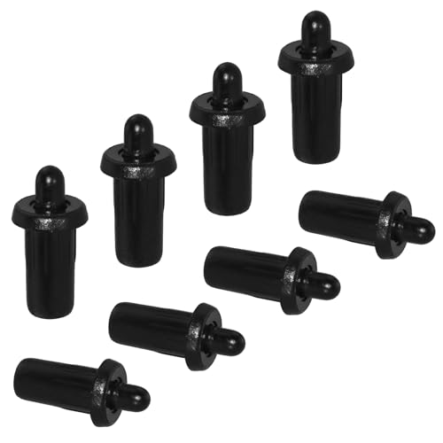 Aifeier ET 8 Pieces Cabinet Door Repair Pins Damper Replacement Repair Pins Blinds Spring Loaded Furniture Fittings Door Spring Parts, Black - color: Black-Plastic