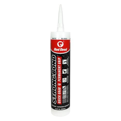 Red Devil 0956 Strong Bond Hybrid Polymer Construction Adhesive and Sealant, 9 Oz., White, 12 Pack - style: 12 Pack