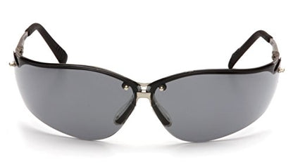 Pyramex Venture II Safety Eyewear, Indoor/Outdoor Mirror Anti-Fog Lens - color: Gray Lens/ Gun Metal Frame