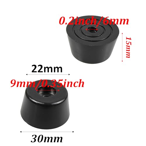 Rubber Cone-Shaped Machine Foot Shock-Absorbing pad, Instrument Chassis pad,Table and Chair Anti Slip Foot pad - size: 30*22*15