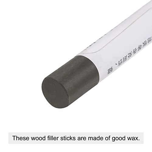 uxcell Wood Wax Filler Stick, Furniture Crayons Wooden Repair Wax Filler Stick Touch Up Wax Paint Pens for Scratches Holes Floor Laminate Tables Desks, Deep Titanium - color: Deep Titanium