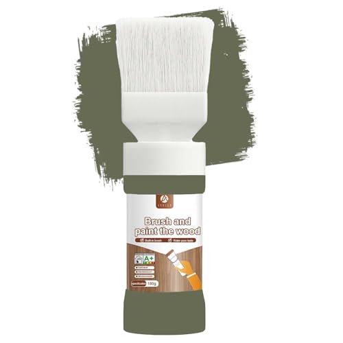 6.35oz Cabinet Paint for Cabinets, Doors, Tables, Dressers Refinishing, Water Based, Odorless, Easy To Apply(Olive Green) - color: Olive Green
