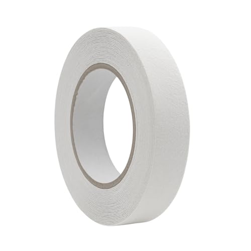 WOD Heavy Duty Anti Slip Tape White - 1 inch x 30 ft. Non Skid Treads Weather Proof Indoor/Outdoor Traction Tape for No Slip Stairs ASTC32 - color: White, size: 1 Inch (25mm)