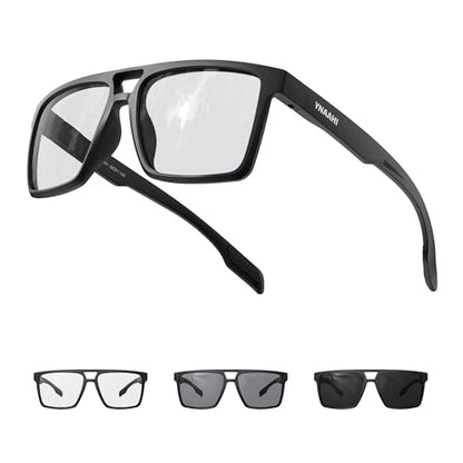 Photochromic Sunglasses for Men Women, UV Transition and Proteciton. ANSI Z87.1 for Sports Running and Work safety