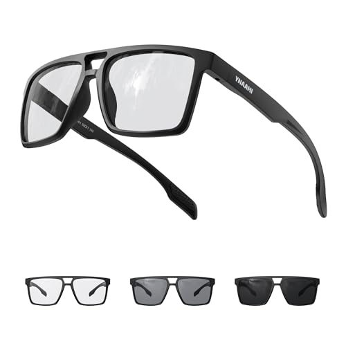 Photochromic Sunglasses for Men Women, UV Transition and Proteciton. ANSI Z87.1 for Sports Running and Work safety
