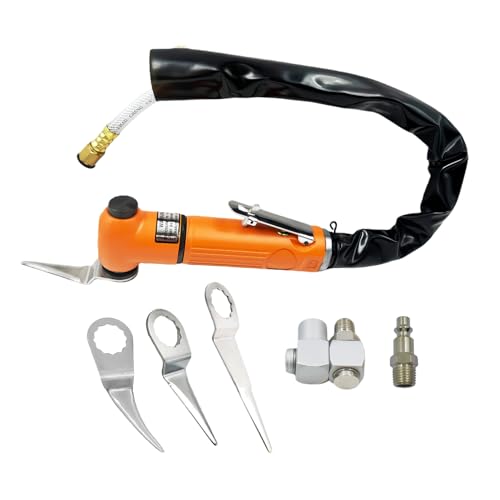 Air Windshield Remover,Auto Glass Air Knife Kit, Pneumatic Window Sealant Cutter Tool For Car Windshields Glued Seals Removal With Cold Knife 3PCS Blade - style: SET 1