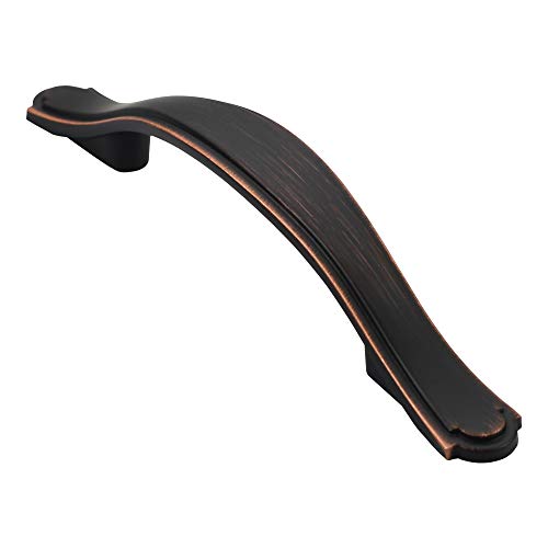 Alzassbg 10 Pack Oil Rubbed Bronze Cabinet Pulls, 3 Inch(76mm) Hole Centers Cabinet Handles Arch Kitchen Hardware for Cabinets and Drawer AL3028ORB - color: Traditional Handles - Oil-rubbed Bronze, size: 3" Hole Center