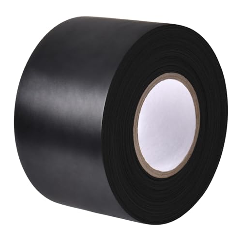 SPEEDWOX Pipe Wrap Tape PVC Black 1.9 Inch 33 Yard Vapor Barrier Tape Hose Repair Tape Self Fusing Silicone Tape Pipe Repair Clamp for Water Leaks Garden Hose Repair