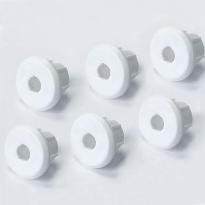 Furniture Wall Hole Bushing Cable Grommet for Starlink Ethernet Cable,Covering 3/4 inch Desk Holes,Universal Cable Management Wire Organizer Pass Through Holes Cover Kits (White - 6 Pack) - color: White - 6 Pack