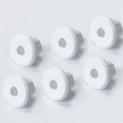 Furniture Wall Hole Bushing Cable Grommet for Starlink Ethernet Cable,Covering 3/4 inch Desk Holes,Universal Cable Management Wire Organizer Pass Through Holes Cover Kits (White - 6 Pack) - color: White - 6 Pack