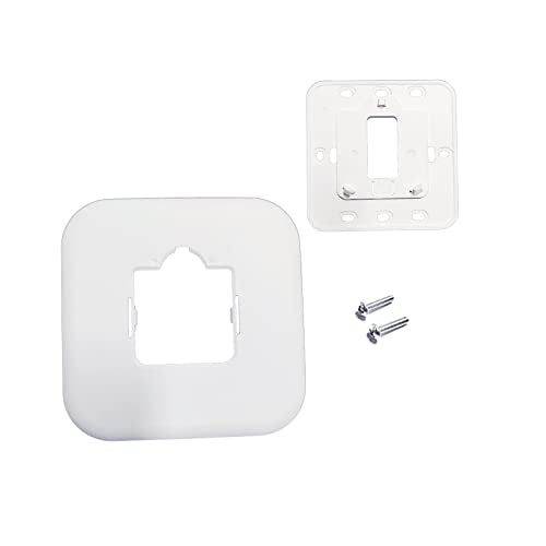 THP2400A1080 Large Cover Plate & Electrical Box Adaptor for T-Series Thermostats, White (1)