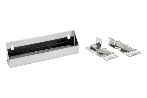 Rev-A-Shelf - 6541-10-52 - 10 in. Stainless Tip Out Sink Front Tray - size: 1.7" x 10" x 3"