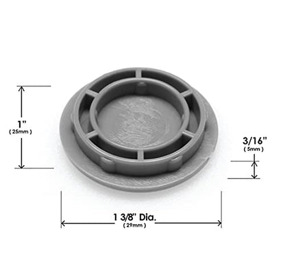 GorillaGlides CB324 Replacement Slider Cap Inserts for GorillaGlides Model CB323 1-1/4 Inch Plastic Glides (16 Pack) Snap in - size: 1-1/4 Inch