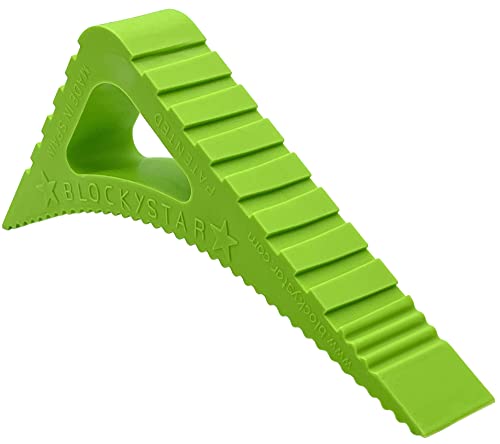 Rubber Door Stopper & Window Wedge, Award Winning Decorative Doorstop, Multi-Surface Door Stoppers for Home, Office, Schools, Made in Spain, Green - color: Green