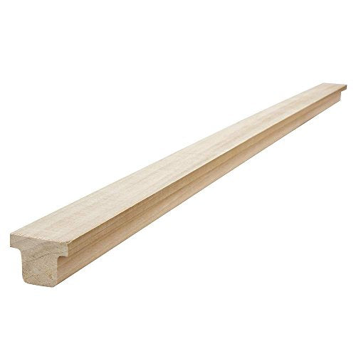 Rockler Hardwood Center Mount Drawer Slides - Wooden Drawer Track Features Classic “T” Shaped Design – Center Mount Slide Made of Hardwood - Drawer Center Track Fits the Slide Guides