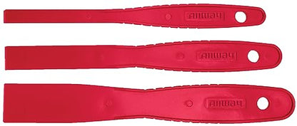 ALLWAY SD3 3-Piece Celcon Plastic Detail Putty Knife Set, 3/8", 5/8", 1" - size: 3/8", 5/8", 1"