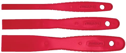 ALLWAY SD3 3-Piece Celcon Plastic Detail Putty Knife Set, 3/8", 5/8", 1" - size: 3/8", 5/8", 1"