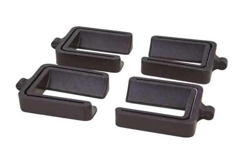 KB Designs Dark Brown Wheel Stopper Anti-Sliding Rubber Wheel Locks & Floor Protectors Universal Fit for Bed, cabinets and Rolling Furniture - Set of 4 - style: 4 pcs