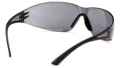 Pyramex Cortez Safety Eyewear, Clear Anti-Fog Lens With Black Temples - color: Black Temples/Gray Lens