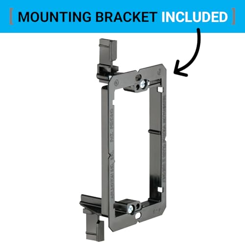 DIYTECH Grommet Wall Plate – Cable Pass Through Plate for In-Wall Cable Management, Wire Concealment for TV, HDMI, Ethernet, Speaker, and Home Theater Systems - (Stainless Steel) - color: Stainless Steel