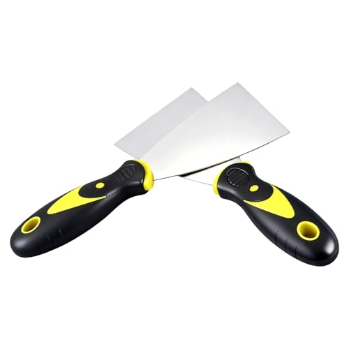 15 Pack 3 Inch Putty Knives Set, Heavy Duty Stainless Steel Scraper for Drywall Repair, Plaster Scraping, Wallpaper Removal