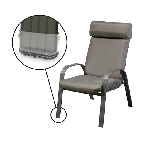 Slipstick GorillaOutdoor Berber Furniture Feet Pads with Clear Sleeve Sock (16 Pack) Weatherproof Outdoor Furniture Sliders for Large Rectangular Legs - size: Rectangular Large x 16