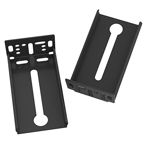 LONTAN 5 Pairs Black Rear Mounting Brackets for Drawer Slide Mounting Brackets B4502BK Metal Drawer Slide Brackets for Drawer Gildes Cabinet Parts 1.77 inch(45mm) Width Furniture - color: Black, size: 1.77 Inch